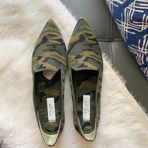 Steven New York by Steve Madden Camouflage Ryland Flats.